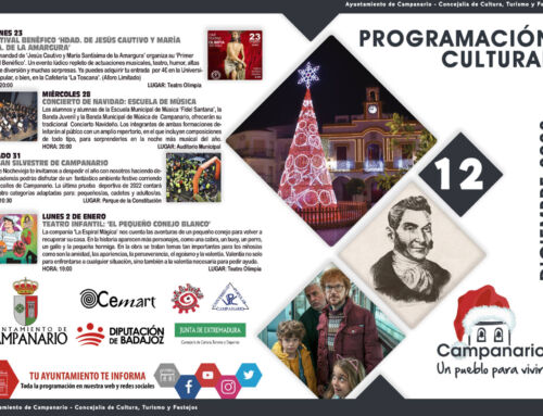Programación cultural ‘Diciembre 2022’ en Campanario