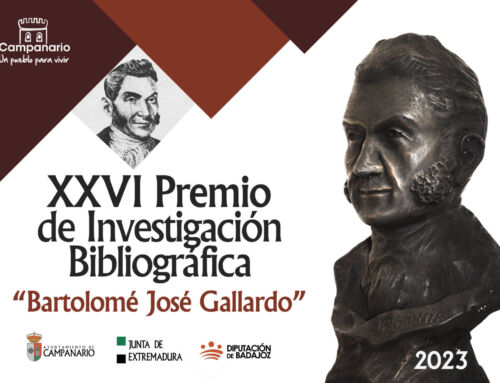 Abierto el plazo para presentar trabajos de investigación al XXVI Premio Bartolomé J. Gallardo
