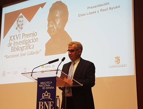 Presentación Premio Bartolomé J. Gallardo en Biblioteca Nacional de España